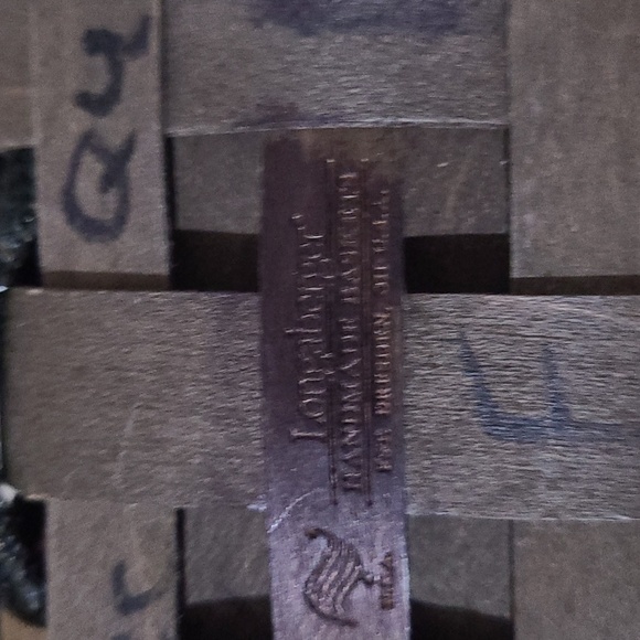 Longaberger 2008 To Go Small Buckle Bag Basket - Deep Brown / Black - Adj. Strap - Picture 5 of 6